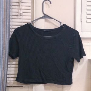The perfect black crop top